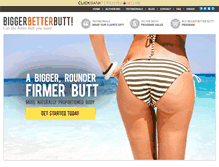 Tablet Screenshot of biggerbetterbutt.com